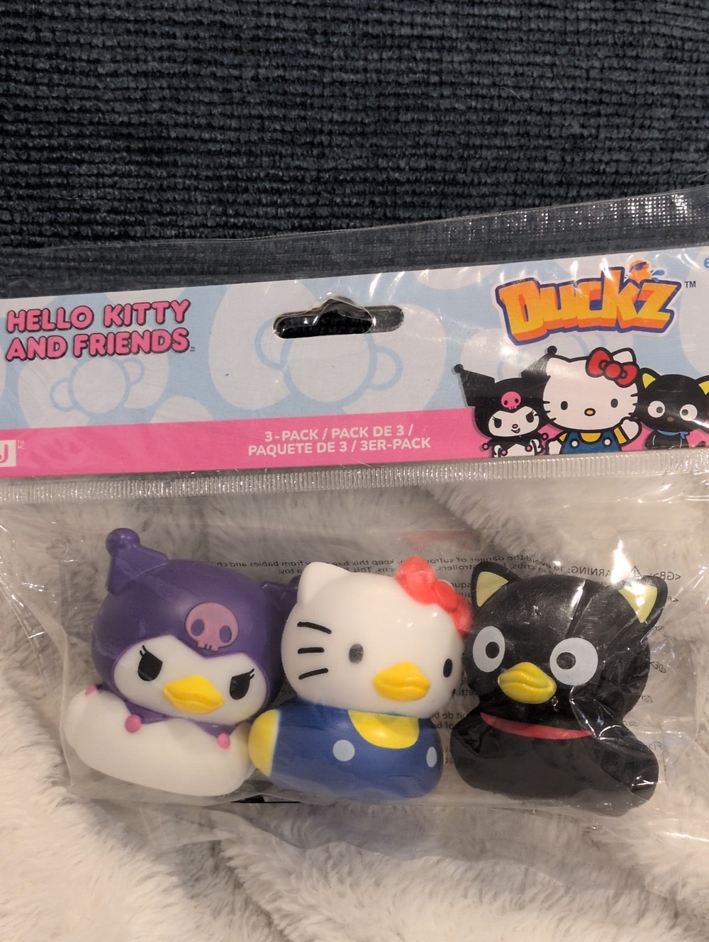 Hello Kitty Duckz 3-Pack - White, Purple, Black
